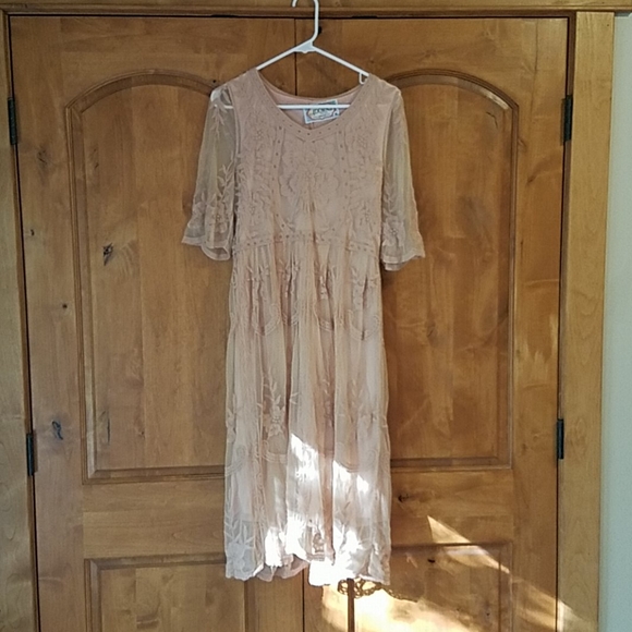 All in Pink Lace Dress - Picture 7 of 10